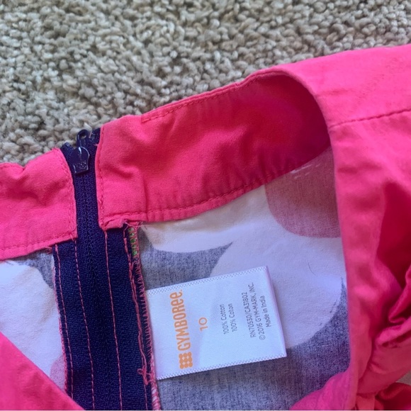 Girls Gymboree Pink Blue Floral Dress Size 10 - Picture 3 of 7